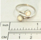 Native American Navajo Sterling Silver Lab Opal Ring Size 7 Adjustable  88