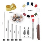41 Pcs Large Eye Hand Sewing Needles Stainless Steel Quilting Denim Mending Set 