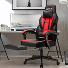 Racing Style Gaming Chair  Leather Computer Desk Chair With Footrest And Headres