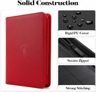 9 Pocket Zipper Card Binder Trading Card Holder Mtg  Tcg Game Cards Sports Cards