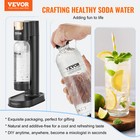 Vevor Sparkling Water Maker Soda Maker Carbonator Machine 1 Pet Bottle Black