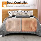 10 Heat Settings Electric Heated Blanket Washable Throw Twin Full Queen King Us
