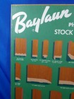 Baylaun Mcm Advertising Sign Philippine Mohogany Stock Moulding Patterns Vtg