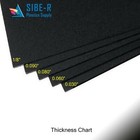  3-pack  Kydex V Sheets - 0 060  Thick - Black -12 x12  - Calcutta Thermoplastic