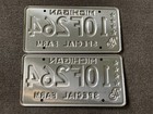 Rare Nos 1976 Michigan Special Farm License Plate Plates Pair All Original Nice