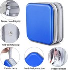 34 Disc Sapphire Blue Cd Dvd Vcd Case Organizer Carry Storage Bag Wallet Holder