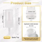 50 Pcs White Spray Top  18 410 Fine Mist Sprayer Reusable Replacement Top