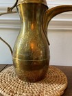 Brass Dallah Tea Coffee Pot Middle Eastern Arabic Etched