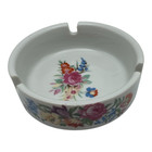 Royal Carlton Porcelain China Ashtrays Vintage Floral Pattern Set 4 W stand