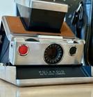 Vintage Polaroid Sx-70 Brown Land Instant Film Camera With Bag  Untested As Is
