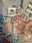 Adidas Originals Girls Floral Tracksuit Set Size 7-8 Euc Jacket   Pants Trefoil