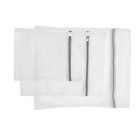 3 Pcs Nylon Coarse Mesh Laundry Bags Zipped Basket For Clothes Socks Net Mesh