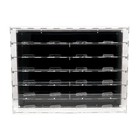Wall-mount Display Case Compatible To Hold 24 Lego Speed Champions Cars