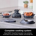 Crispi 4-in-1 Portable Glass Air Fryer Cooking System  1500w  4qt   6-cup