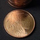 1 Oz  999 Fine Copper Round     Buffalo Nickel indian Head      Buy More   Save