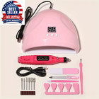 Linmanda Manicure Set Usb Electric Nail Drill Polish File Kit With Led Lamp Hand