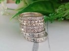 925 Sterling Silver Stacking Rings Set   Minimalist Etched Bands Ring All Size