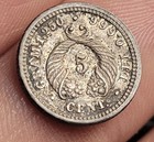1902 Republica De Colombia 5 Centavos Silver Uncirculated Toned