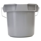 Rubbermaid Commercial 261400gy 14 Qt  12 In  Round Utility Bucket - Gray New