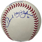 Darryl Strawberry   Howard Johnson Signed Romlb Baseball W  Ins Jsa Coa Mets