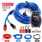 Car Amplifier Cable Subwoofer Wiring Power Amp Rca Wire Kit Audio 1500w 8gauge