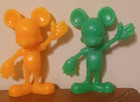 Vintage Lot Of 13 Louis Marx Plastic Disney Figures 1970   s Various Colors 4-6   