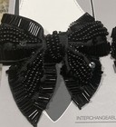 Footwear Clips For Women   s Dress Shoes Black W beads