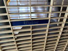 Vintage Windsor Metal Box Fan 2 Speed Blue Metal Blades 20  Model P-21 Box