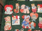 Lot Of 35 Vintage Die Cut Kitsch School Valentines Day Cards X-made Usa 40 s