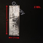 2 X 6   Clear Plastic Poly Ldpe Bags Lay Open Top Flat 2x6  2 Mil 100 500 1000