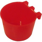 Cage Cups Birds Feeders Seed Bowl Chicken Feeding Watering  10pcs Red 