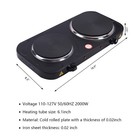 Electric Countertop Single double Burner 2000w Cooktop Cast Iron Hot Plates