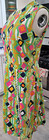 Vintage 60s Op Art Mod Psychedelic Dress Liberty Circle Hawaii Sz  L