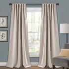 Insulated Back Tab Blackout Window Curtain Panels - Lush D  cor  Energy Efficient