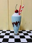 Chocolate Mint Milkshake Faux Food Diner Decor accessories Untested