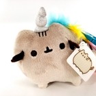 Gund Pusheen Unicorn Pusheenicorn Cat Plush Stuffed Keychain Backpack Clip New