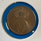 1970 Norway 1 Ore Coin Km 403 Bronze Squirrel Animal Nordic Vintage Scandinavian
