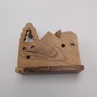 Olive Wood Baby Jesus Scene Made In Bethlehem Holy Land Religious Figure Statue