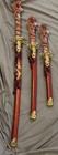Unique Red Dragon Wakizashi Katana Swords - Set Of 3
