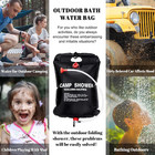 2 Pack Solar Shower Bag For Camp  5 Gallons 20l Portable Camping Shower Bag With