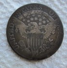 1806 Draped Bust Silver Half Dollar Rare Key Date Type Coin Vg Dark