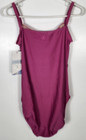Danskin Dance Women   s Size Medium  8-10  Tropical Mauve Zipper Camisole Leotard