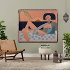 Jungalow Nude Beach Tapestry Throw Blanket 50x60