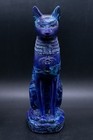 Rare Ancient Egyptian Antiques Malachite Statue Of Goddess Bastet Cat Egypt Bc
