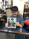 Blotter Art Gd Blue Skeleton   Roses Signed   Numbered By Stanley Mouse