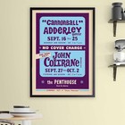Cannonball Adderley - John Coltrane Jazz Poster - Penthouse - Seattle - 1965