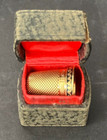 Antique Thimble 14k Gold With Raised Swag  Decorated Border Size 9 Weight 6 5g