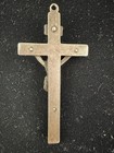Vintage Swift And Fisher Sf Sterling Silver Inri Rosary Crucifix Cross Pendant
