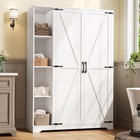 Broom Closet Organizer Storage Cabinet For Mops Brooms   Bucket Vacuum Cleaners