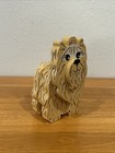Wooden Yorkshire Terrier Yorkie Dog Puppy Figurine Statue Layered Wood 4 5 In